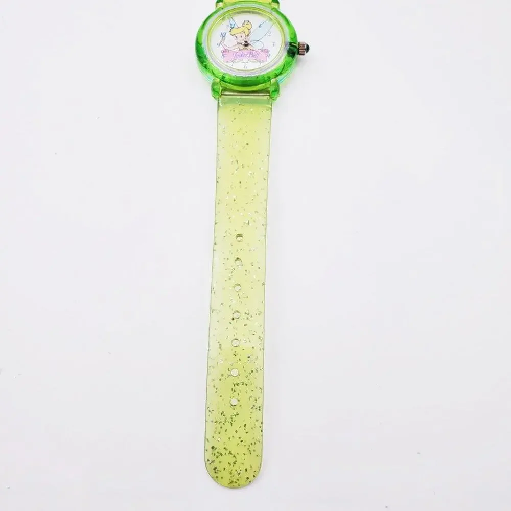 Disney Tinker Bell Green Sparkle Watch Time Works